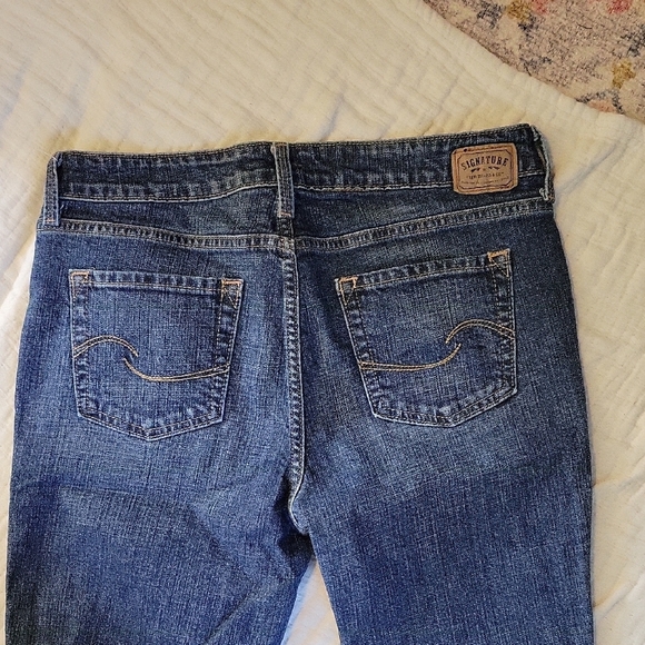 Levi's Signature Women's Low Rise Boot Cut Jeans - Classic Blue Size 10L - Picture 3 of 6